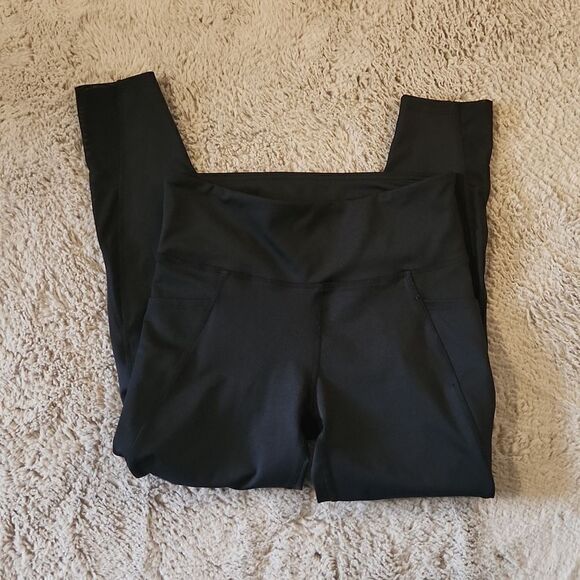 Ballys black size large workout spandex leggings nwot - Picture 1 of 5